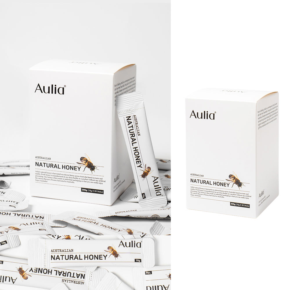[빠른배송] 100% 호주산 올리아 네추럴 스틱 꿀 30스틱(10g*30ea) Aulia Australia