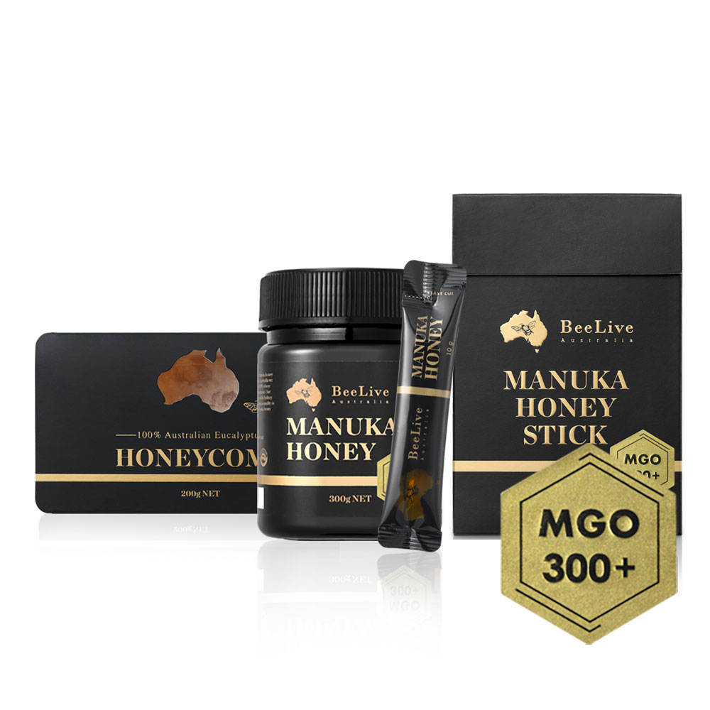 [빠른배송] 100% 호주산 빌리브 마누카 꿀 선물세트 MGO300 Beelive Australia