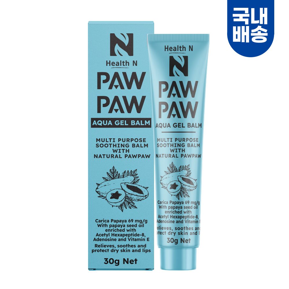 [국내배송] 헬스엔 포포 크림 아쿠아 젤 밤 30g / 피부 진정 수분 쿨링