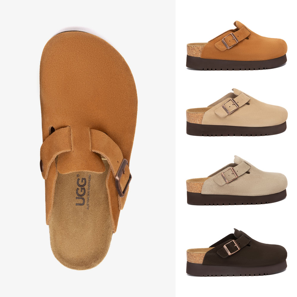 [무료배송] 호주정품 에버어그 베린 플랫폼 버켄 어그 슬리퍼 (굽3cm) AS UGG AS7044