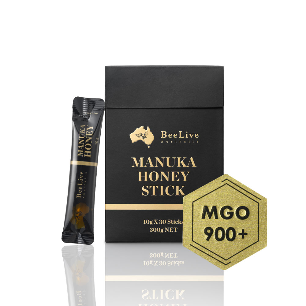 [빠른배송] 100% 호주산 빌리브 마누카스틱꿀 MGO900 30스틱(10g*30ea) Beelive Australia