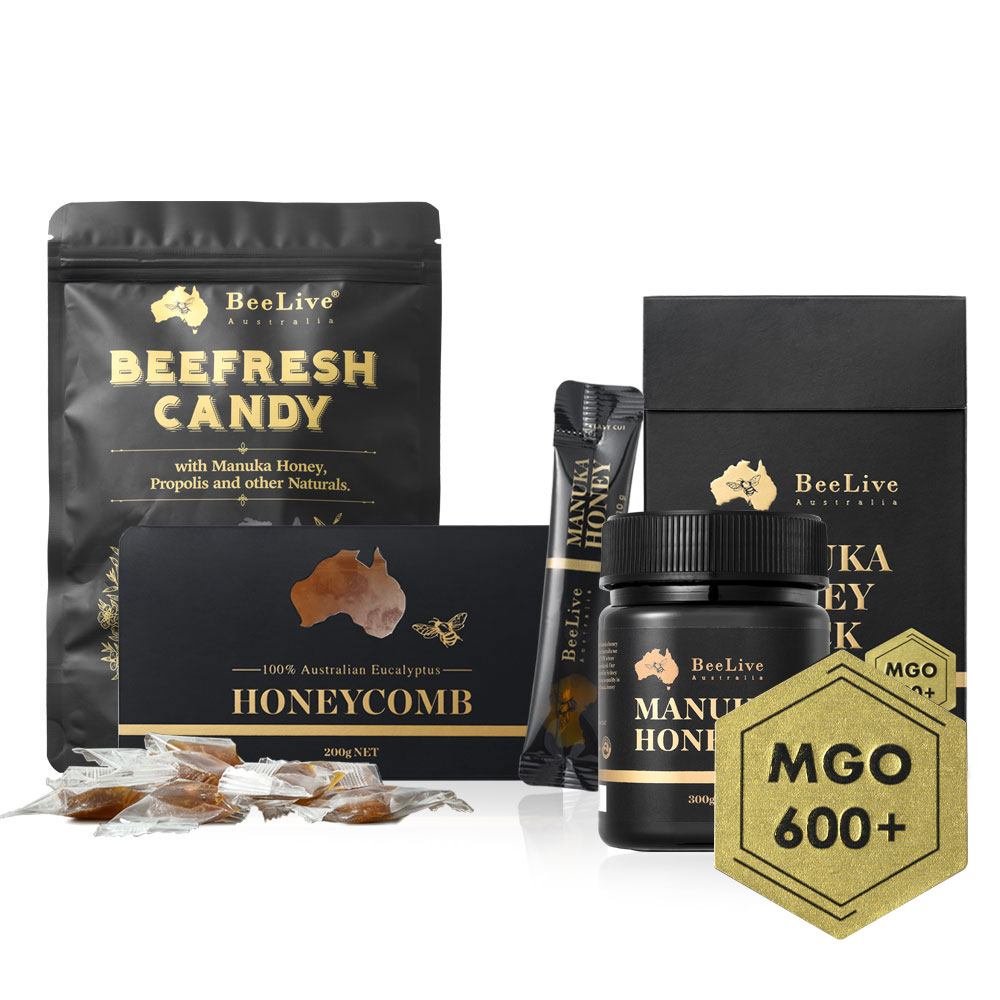 [빠른배송] 100% 호주산 빌리브 마누카 꿀 선물세트 MGO600 Beelive Australia