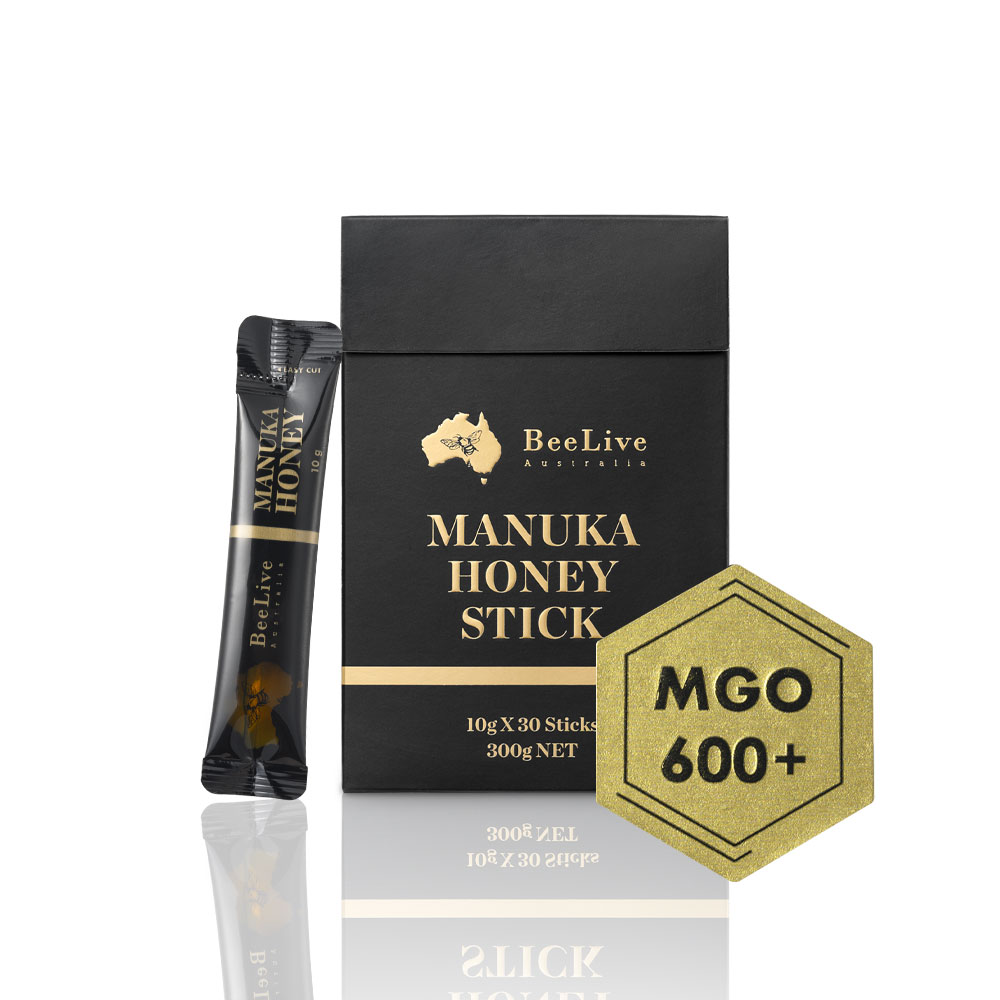 [빠른배송] 100% 호주산 빌리브 마누카스틱꿀 MGO600 30스틱(10g*30ea) Beelive Australia